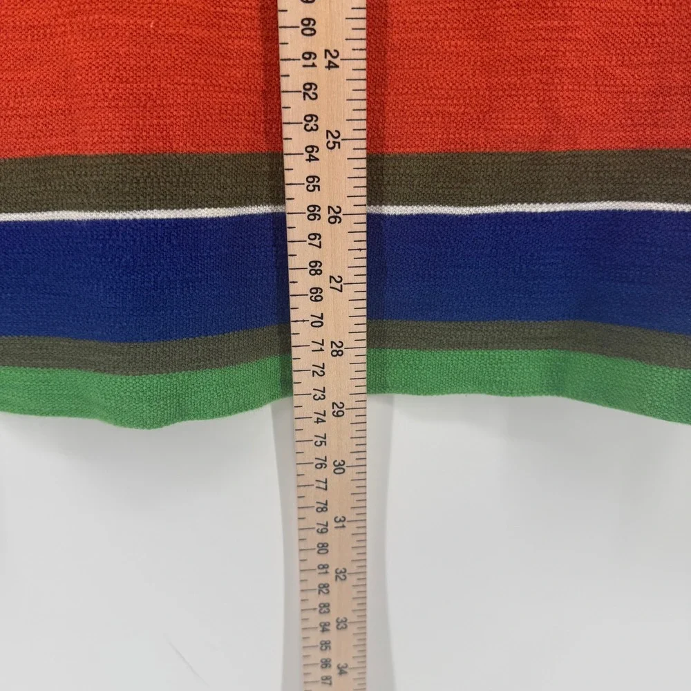 Polo Ralph Lauren Mens Medium Multi Color Striped Pique Cotton Polo Shirt